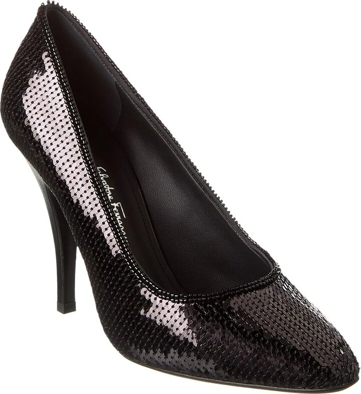 Ferragamo Judy Sequin Pump