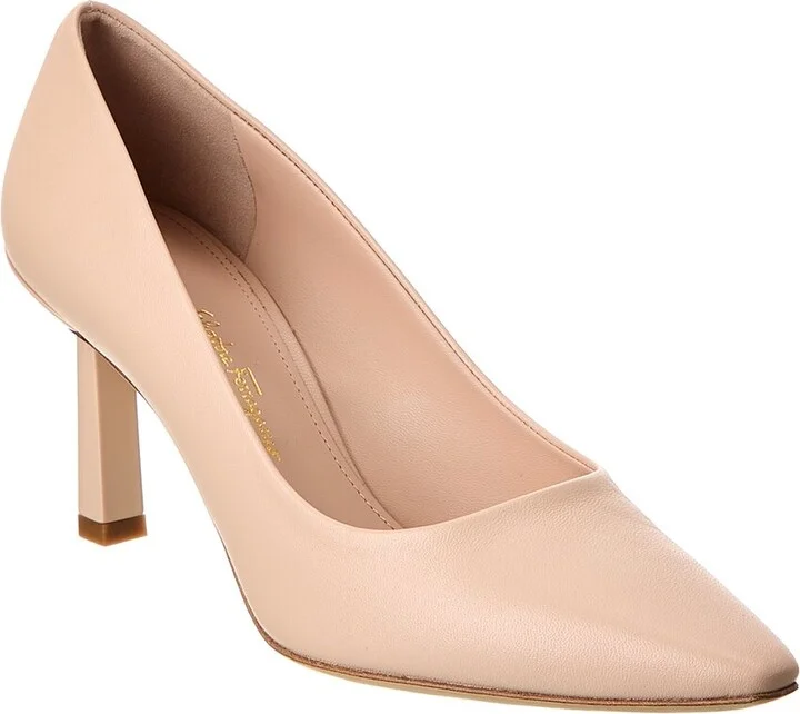 Ferragamo Justina Leather Pump