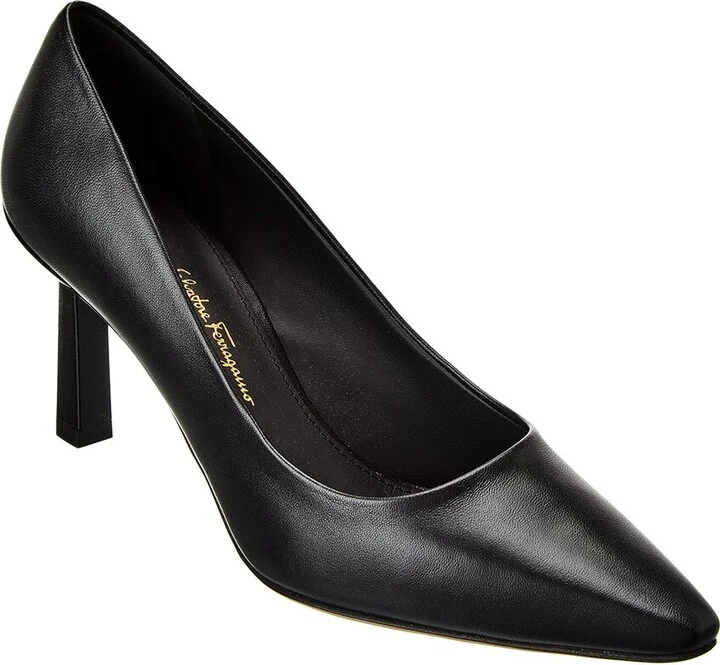 Ferragamo Justina Leather Pump