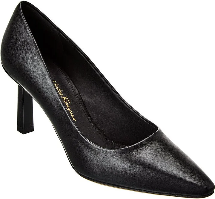 Ferragamo Justina Leather Pump