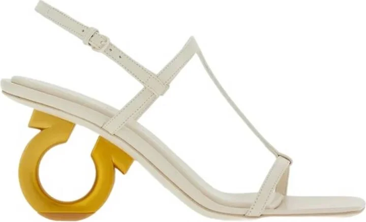 Ferragamo Ladies Gancini Ankle Strap Sandal