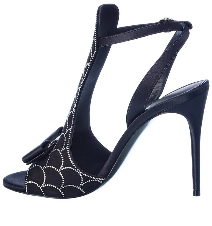 Ferragamo Lascari Satin & Suede Sandal - Image 2