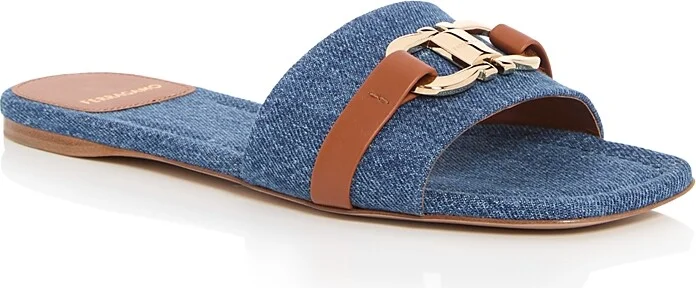 Ferragamo Leah Gancini Slide Sandals