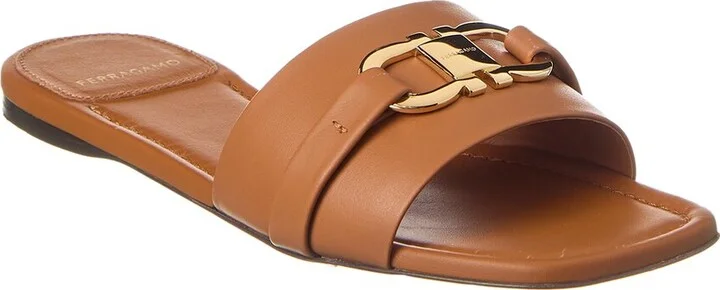 Ferragamo Leah Ornament Leather Sandal