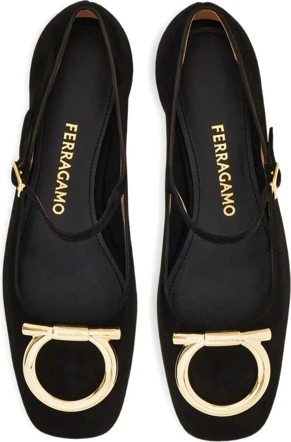 Ferragamo Leather Ballet Flats - Image 2