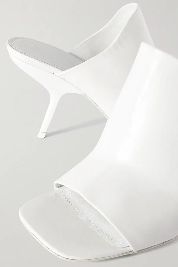Ferragamo - Leather Mules - White - Image 4
