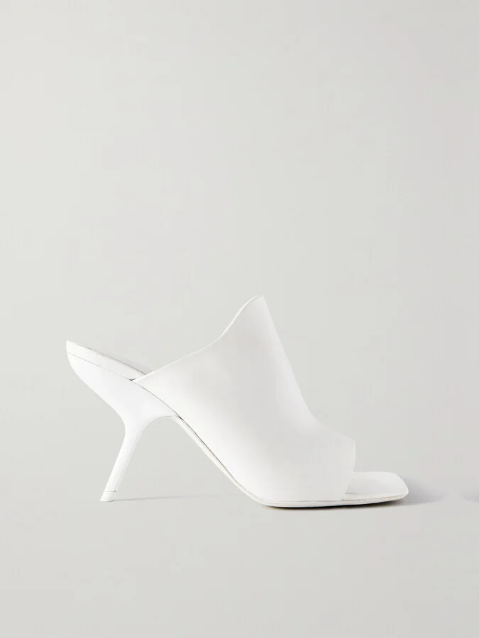 Ferragamo - Leather Mules - White