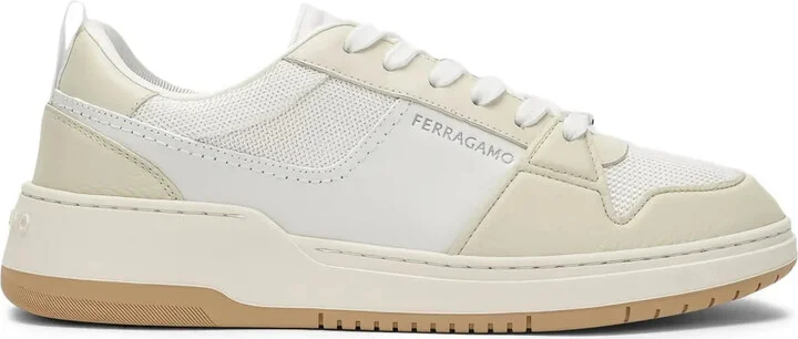 Ferragamo Leather-Panelled Sneakers