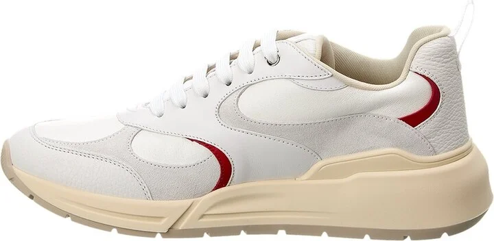 Ferragamo Leather & Suede Sneaker - Image 2