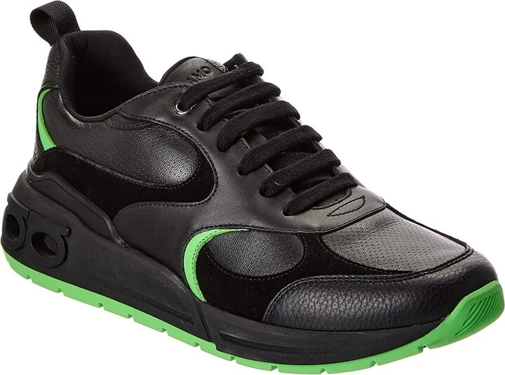 Ferragamo Leather & Suede Sneaker
