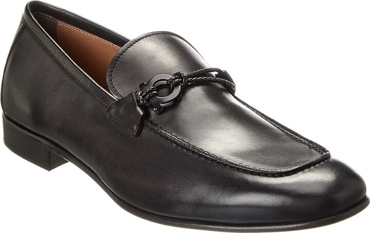 Ferragamo Lester Corsaro Leather Loafer