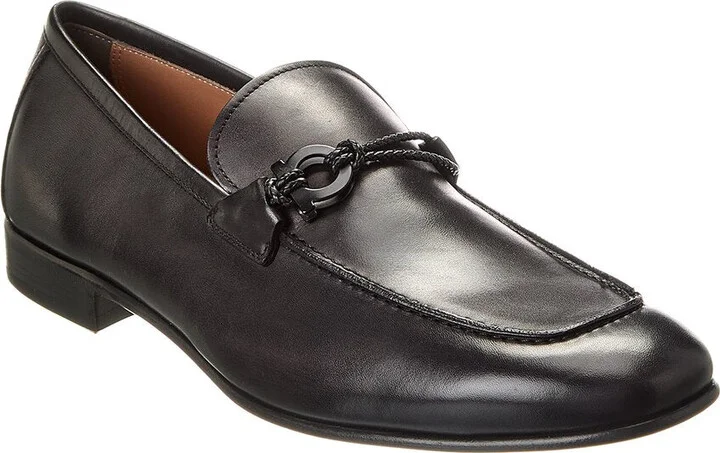 Ferragamo Lester Corsaro Leather Loafer