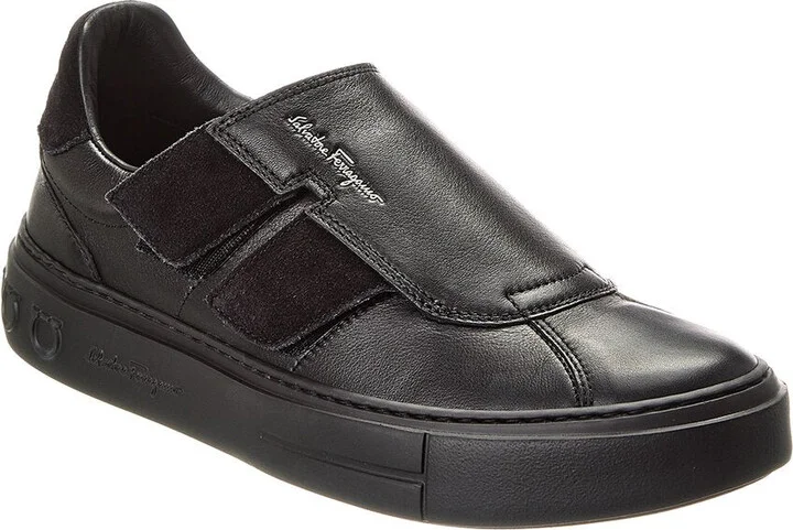Ferragamo Lima Vit Saddle Sport Costa Leather Sneaker