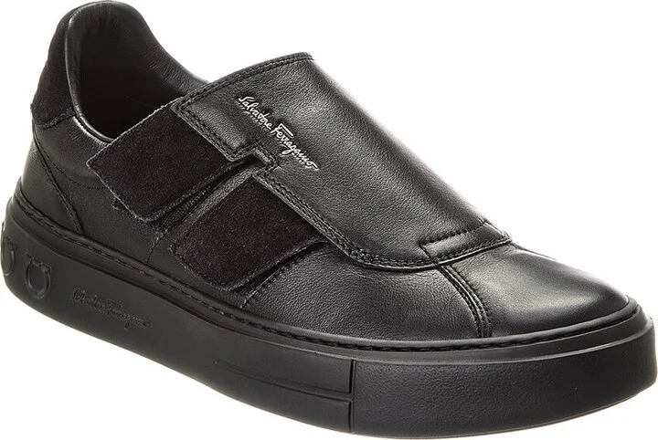 Ferragamo Lima Vit Saddle Sport Costa Leather Sneaker