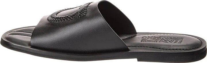 Ferragamo Lionel Leather Slide - Image 2