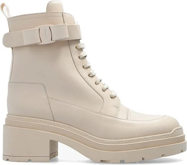 Ferragamo Lober Lace-Up Ankle Boots