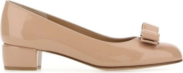 Ferragamo Logo Detailed Slip-On Pumps