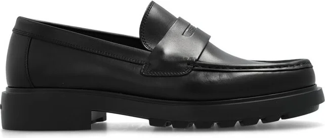 Ferragamo Logo Embossed Slip-On Loafers