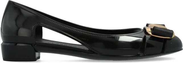 Ferragamo Logo Engraved Ballet Flats