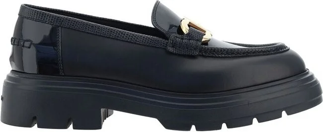Ferragamo Logo-Engraved Mocassins
