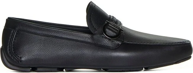 Ferragamo Logo-Engraved Slip-On Loafers