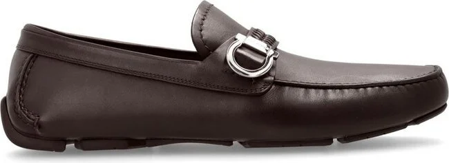 Ferragamo Logo-Engraved Slip-On Loafers