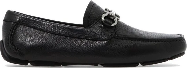 Ferragamo Logo Plaque Slip-On Loafers