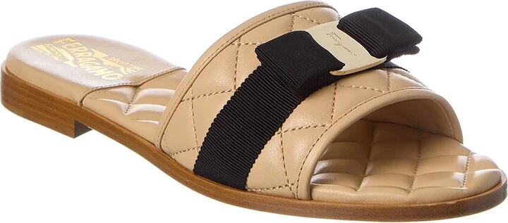 Ferragamo LoveC Q Leather Sandal