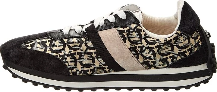 Ferragamo Lulio Tes Dolmias Suede-Trim Sneaker - Image 2