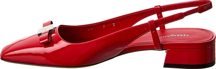 Ferragamo Marlina Patent Slingback Flat - Image 2