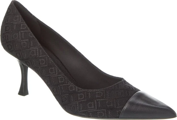 Ferragamo Marty Jacquard & Leather Pump