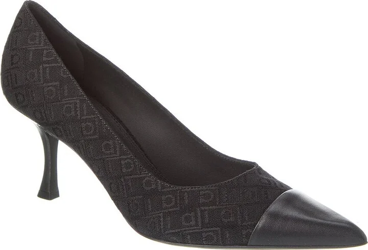 Ferragamo Marty Jacquard & Leather Pump