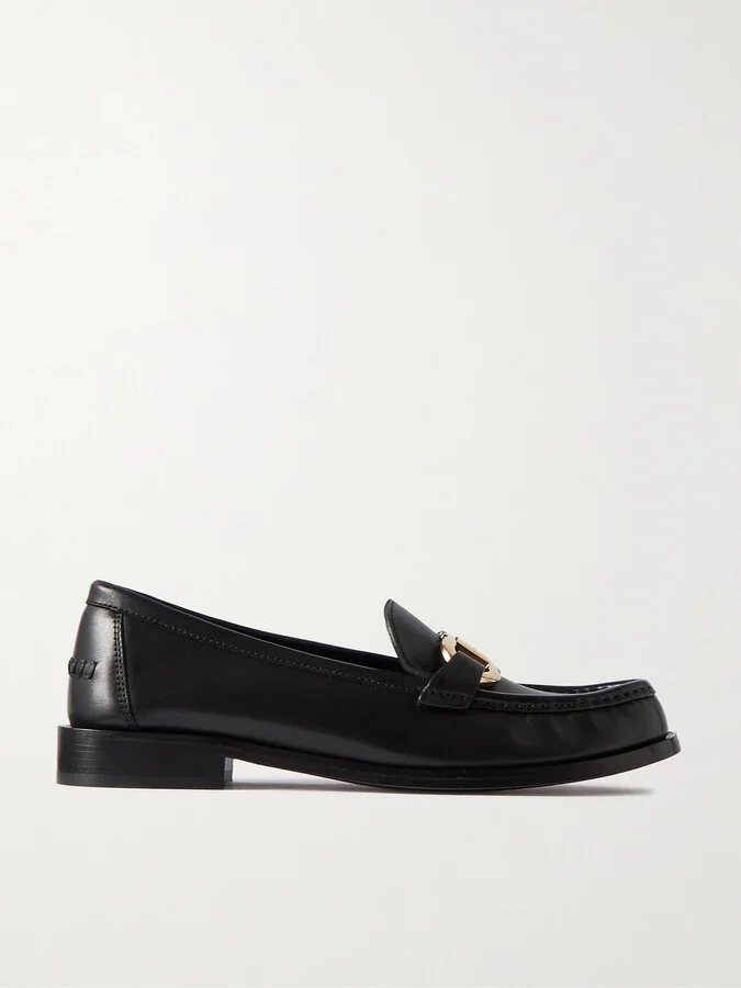 Ferragamo - Maryan 2 Embellished Leather Loafers - Black