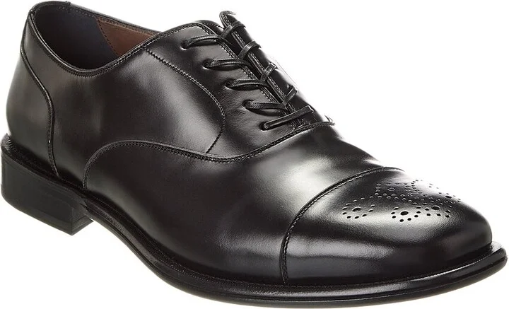 Ferragamo Maxime Appaloosa Leather Dress Shoe