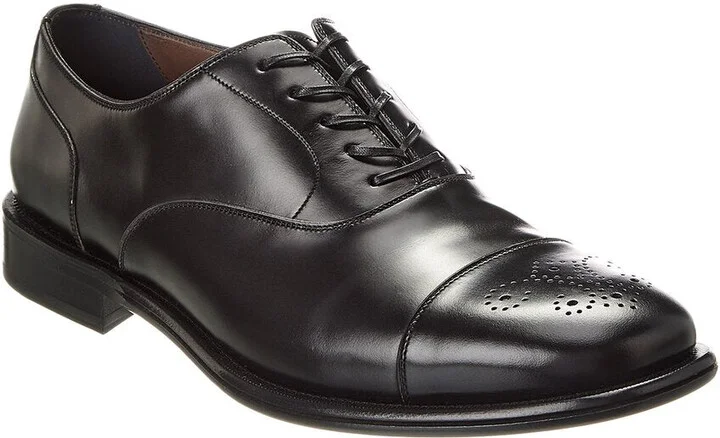 Ferragamo Maxime Appaloosa Leather Dress Shoe