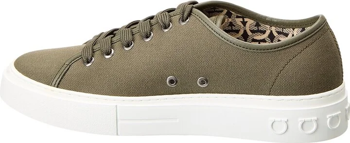 Ferragamo Mediterr Eco Canvas Sneaker - Image 2