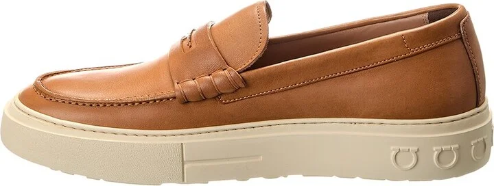 Ferragamo Melville Saddle Soft X Walki Leather Sneaker - Image 2