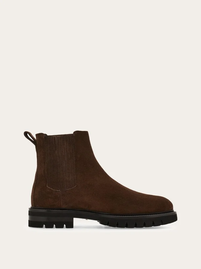 Ferragamo Men Chelsea boot Brown