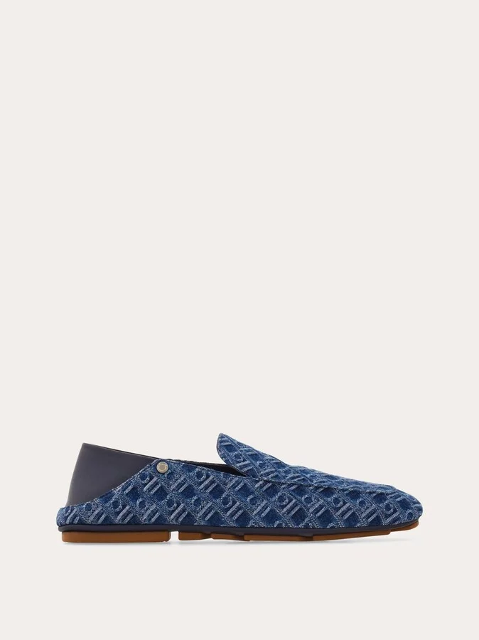 Ferragamo Men Driver loafer Blue