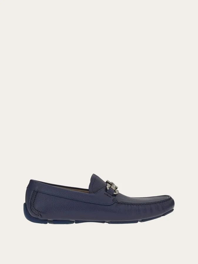 Ferragamo Men Driver with Gancini ornament Blue