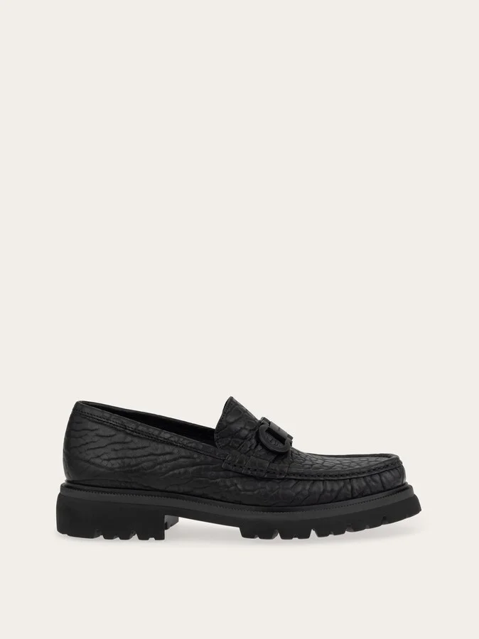 Ferragamo Men Gancini loafer Black