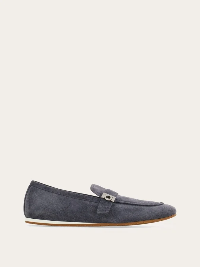 Ferragamo Men Hug buckle loafer Green
