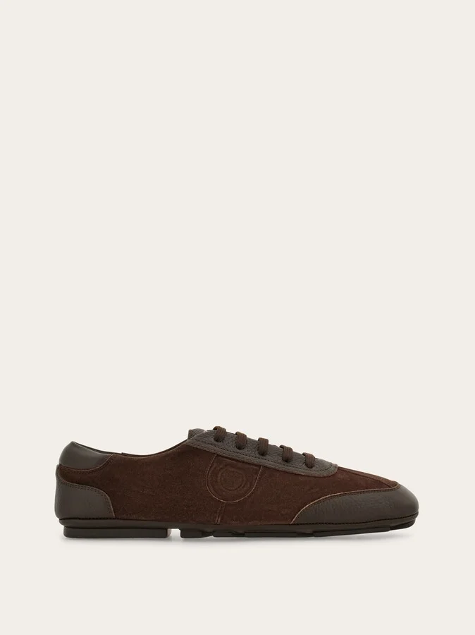 Ferragamo Men Lace-up driver Brown