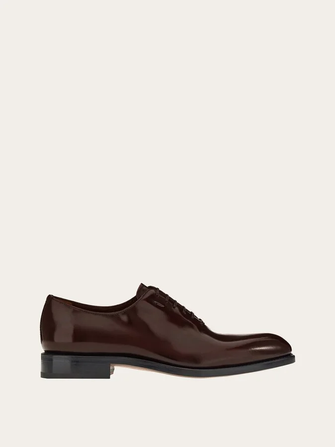Ferragamo Men Tramezza plain toe Oxford Brown