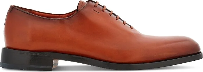 Ferragamo Men's Angiolo Leather Plain Toe Oxfords - Regular