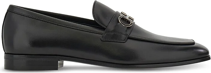Ferragamo Men's Balty Gancini Leather Loafers
