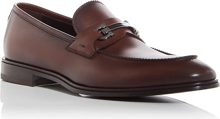 Ferragamo Men's Bentley Gancini Leather Loafers
