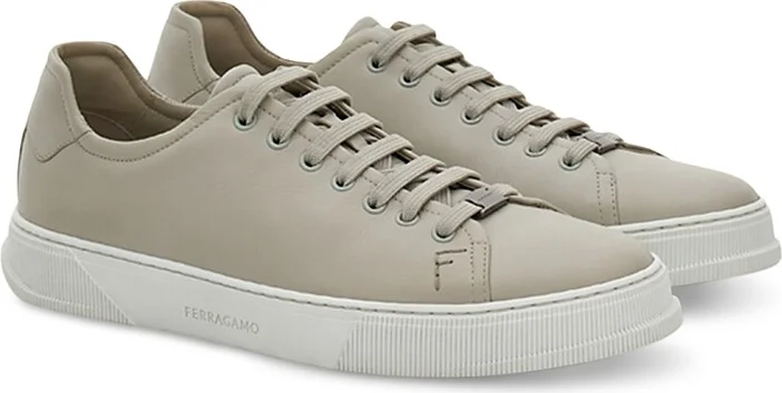 Ferragamo Men's Brucevit Low Top Leather Sneakers
