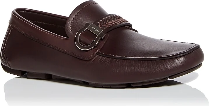 Ferragamo Men's Calipso Gancini Leather Drivers