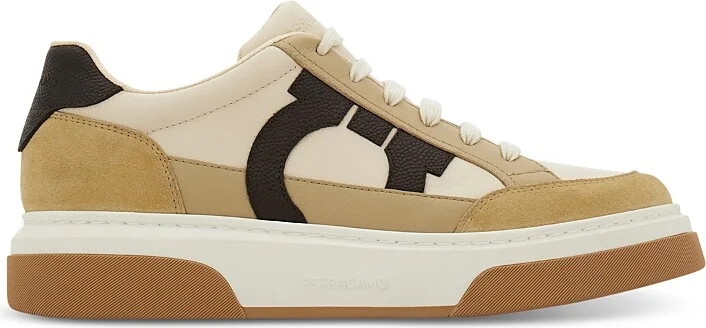 Ferragamo Men's Cassina Leather Sneakers